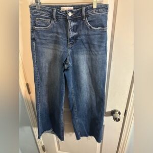 Lovervet Blue Straight Leg Jeans with Medium Wash size 28 NWOT